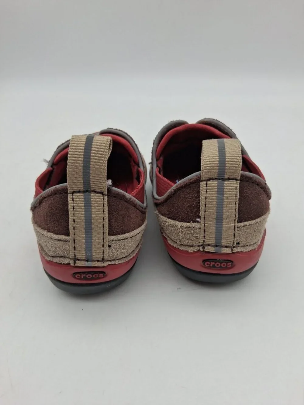 Crocs Red Brown Dawson Slip On Sneakers Size 4 Baby/Toddler